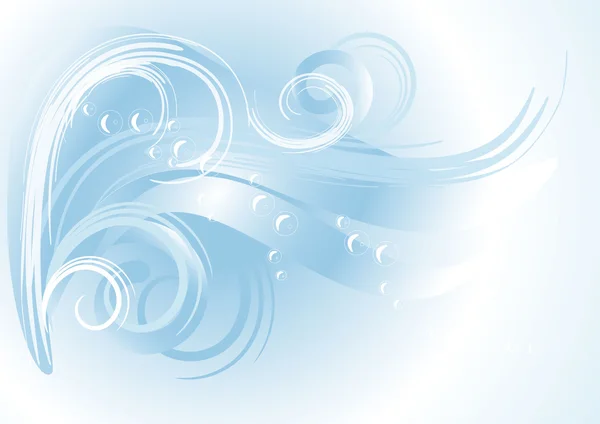 Modré pozadí s wave.banner.background. — Stockový vektor