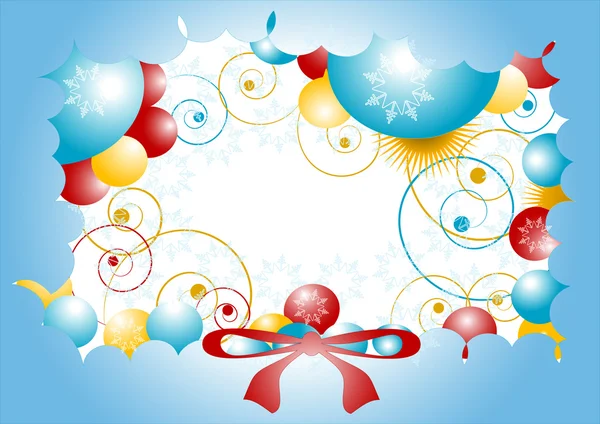 Belle carte de vœux festive avec le Nouvel An . — Image vectorielle