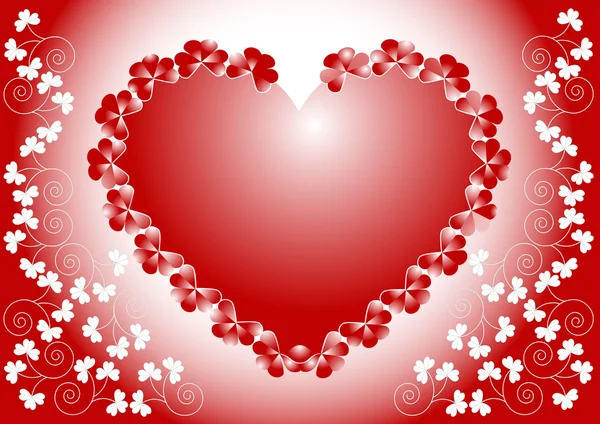 Love.valentine day.postcard nyilatkozat, — Stock Vector