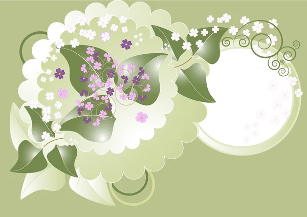 A small bouquet of flowers.Banner. — Stock Vector
