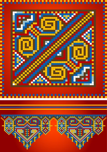Süsleme için kırmızı carpet.pattern. — Stockvector