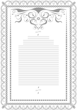 Abstract pattern for the frame. Banner. Cover. clipart