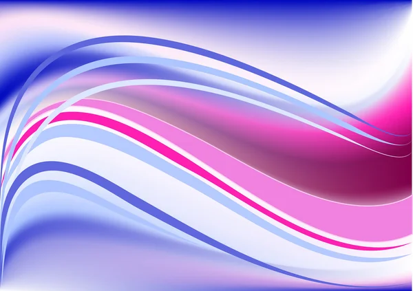 Färgglada vågor på en ljus background.background. — 图库矢量图片