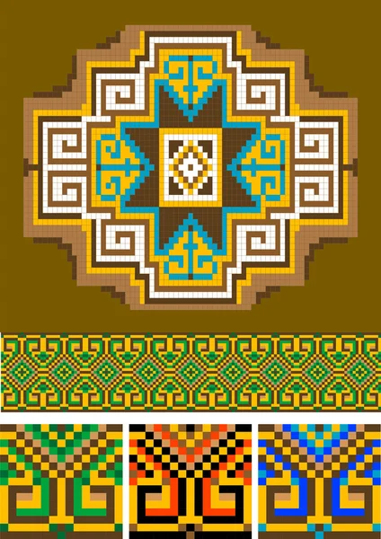 Koberec, kus ornament.pattern.illustration. — Stockový vektor