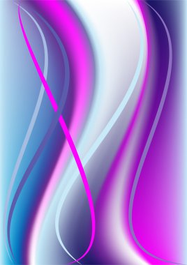 Colored wave on violet-blue background.Banner.Background. clipart