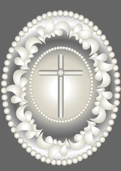 Medallón abstracto Christ.Banner . — Archivo Imágenes Vectoriales
