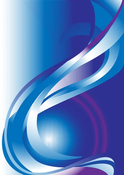 Onda azul y violeta sobre fondo azul.Banner.Background . — Archivo Imágenes Vectoriales