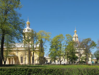 The Peter and Paul Fortress in Saint Petersburg. clipart