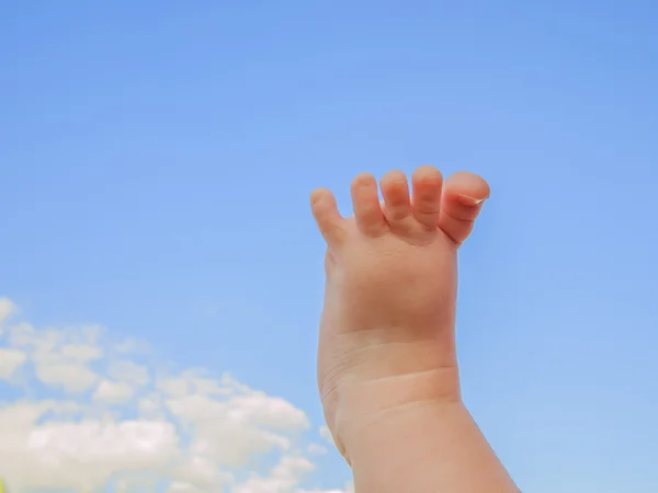 Der Fuß des Babys. — Stockfoto