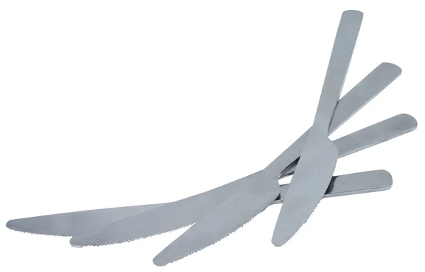 Nože izolovaných na bílém — Stock fotografie