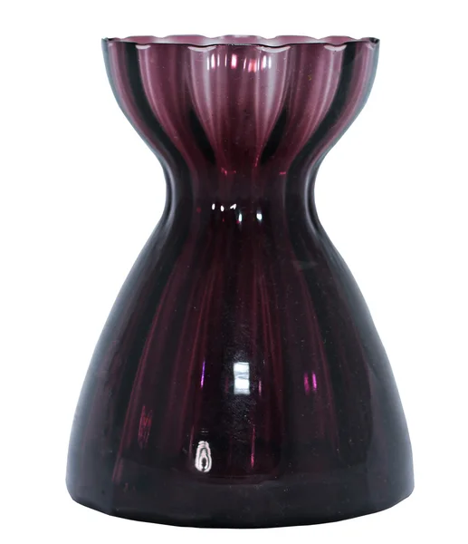 Old purple vase islated on white — Stock Photo, Image