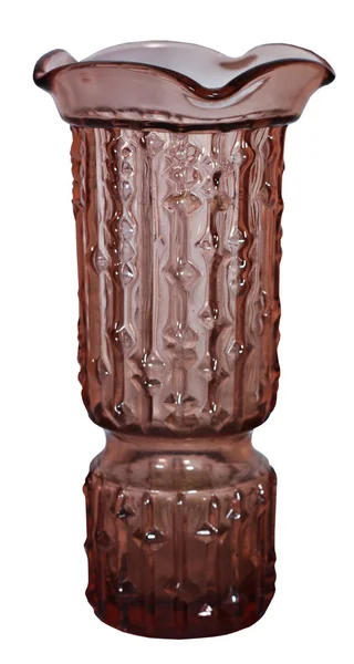 Old purple vase islated on white — Stock Photo, Image