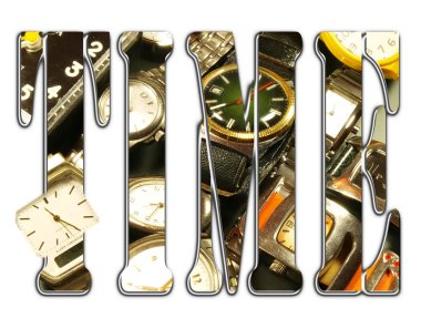 Time heading clipart