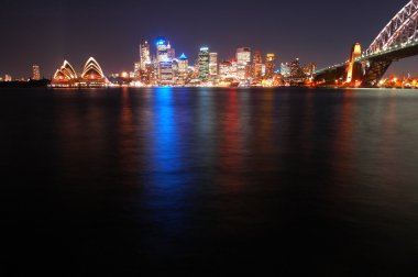 Sydney at night clipart