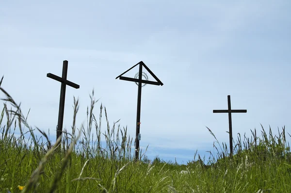 3 つの十字架 — ストック写真