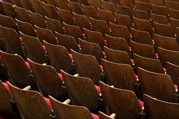 Krzesła w teatrze — Zdjęcie stockowe