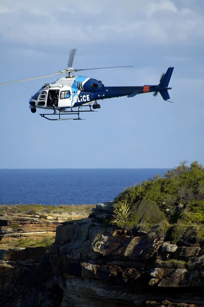 Rendőrségi helikopter — Stock Fotó