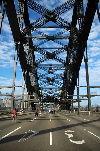 Maratona de Harbour Bridge — Fotografia de Stock