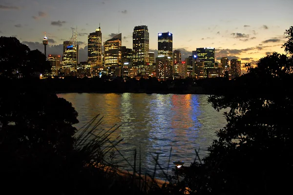 Paisaje nocturno de Sydney —  Fotos de Stock