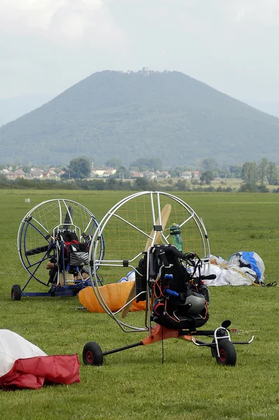 Paralotniarstwo pusty maszyny — Zdjęcie stockowe