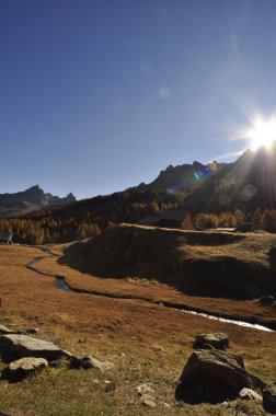 Pianoro di montagna autunno içinde