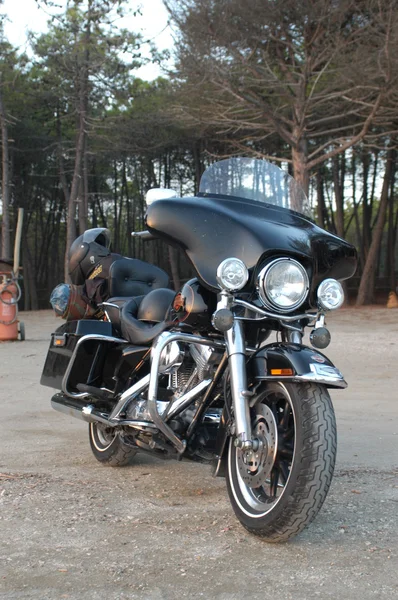 Harley Davidson in Toscana lizenzfreie Stockbilder