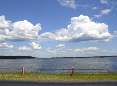 Vilejsky lake in Belarus clipart