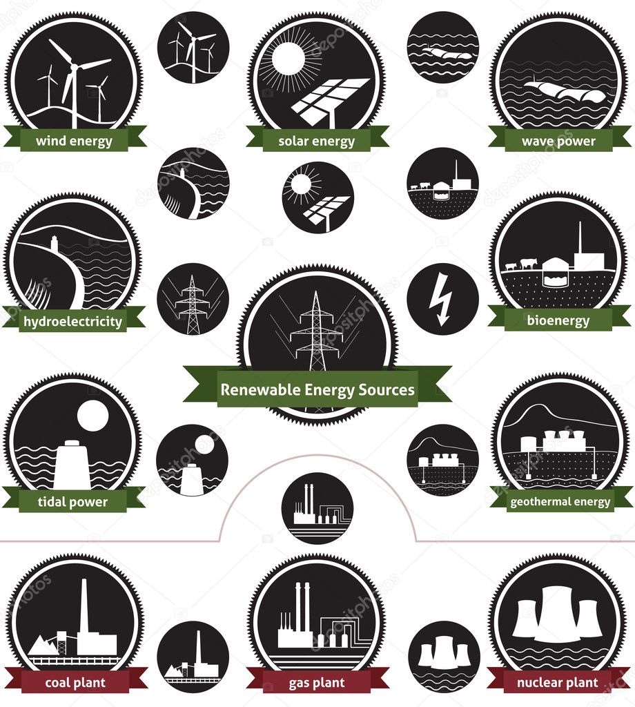 Renewable Energy Sources - Icon Pack