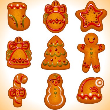 Christmas cookie.set clipart