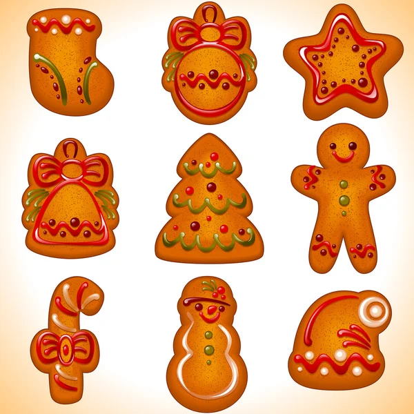 Cookie.set de Noël — Image vectorielle