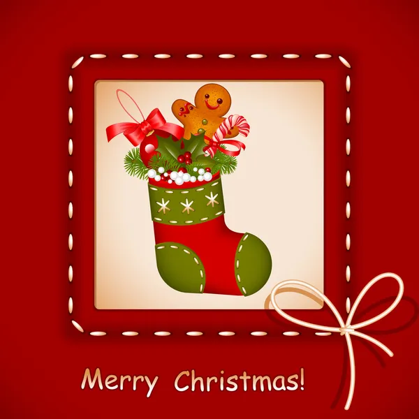 Carte de Noël. stockage — Image vectorielle