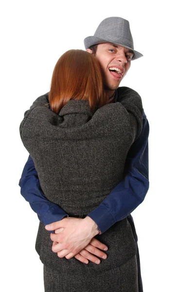 Retrato do casal abraçando — Fotografia de Stock