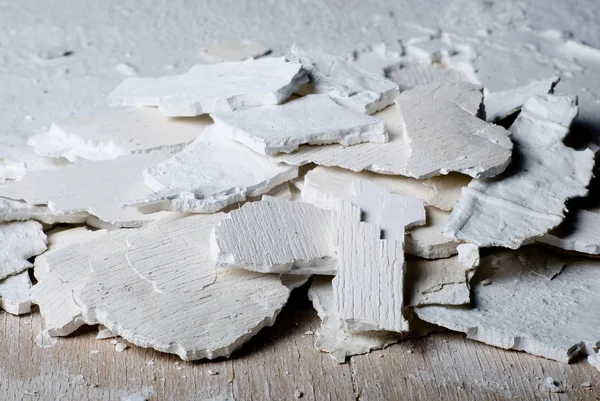 Pieces of old plaster — Stock Photo, Image
