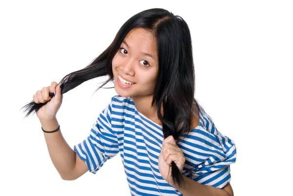 Fröhliche asiatische Mädchen — Stockfoto
