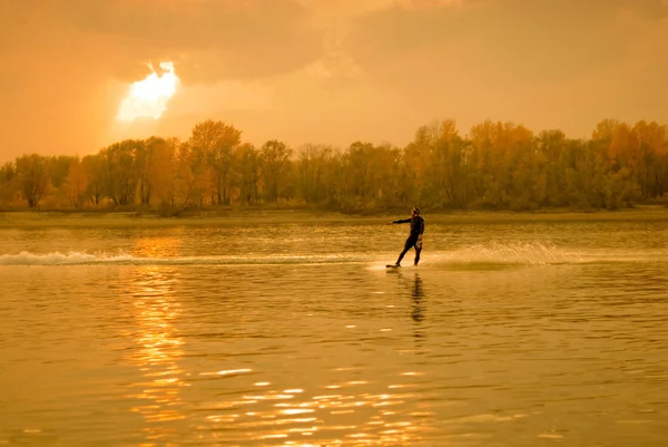 stock image The sportsman on a water ski