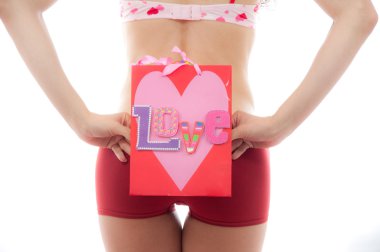 Valentine's Love Bag clipart