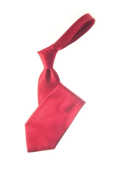Silk red necktie — Stock Photo, Image
