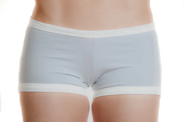 Pantalones cortos de entrenamiento gris inferior — Foto de Stock