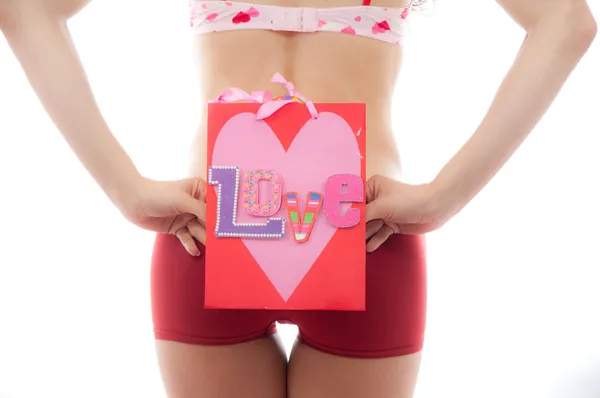Walentynki miłość torby — Zdjęcie stockowe