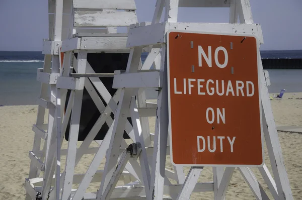 No Lifeguard On Duty — Stock Photo, Image