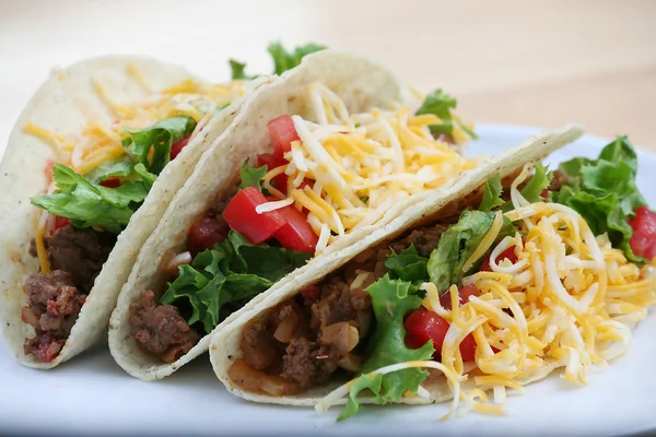 Tacos de carne — Fotografia de Stock