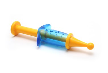 Isolated Plastic Toy Syringe