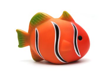 Isolated Toy Clown Fish clipart