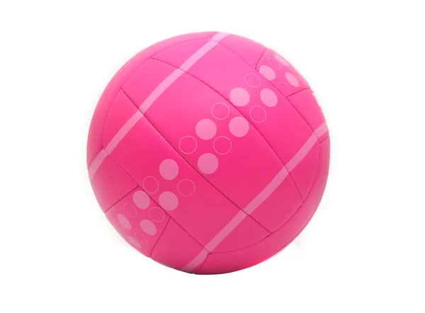 Izolované růžový volejbal — Stock fotografie