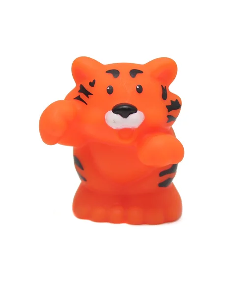 Isolar brinquedo tigre — Fotografia de Stock