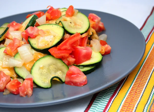 Zucchini Vegetable Plate — Stockfoto