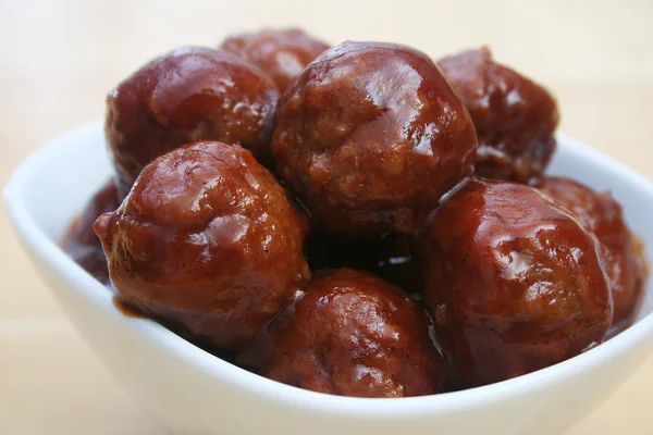 Glazed Meatballs — Stock Photo, Image