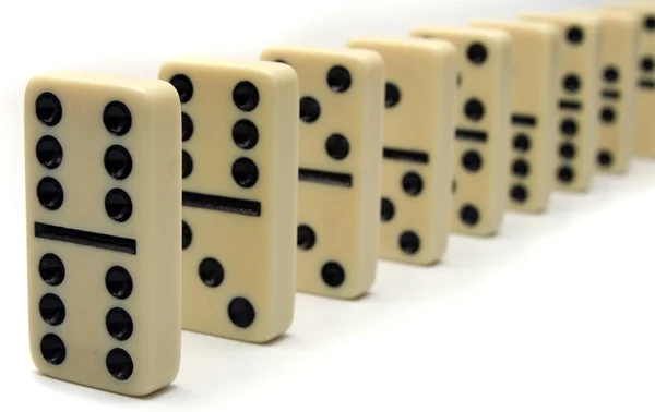 Elefántcsont dominos vonal Stock Kép