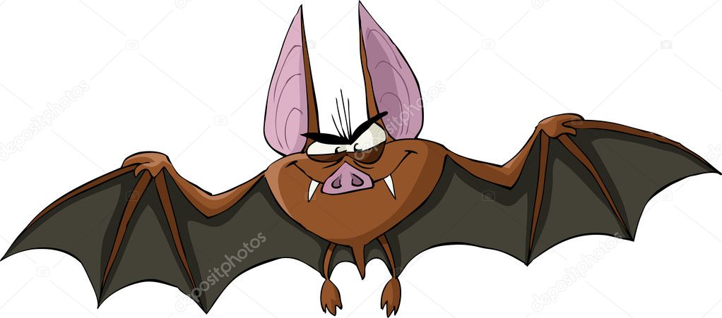 Bat On White Background Free Stock Vector C Dedmazay