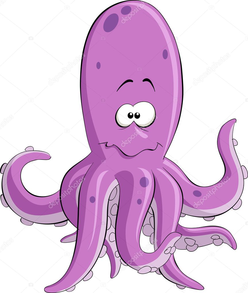 Octopus — Stock Vector © dedMazay #7614983